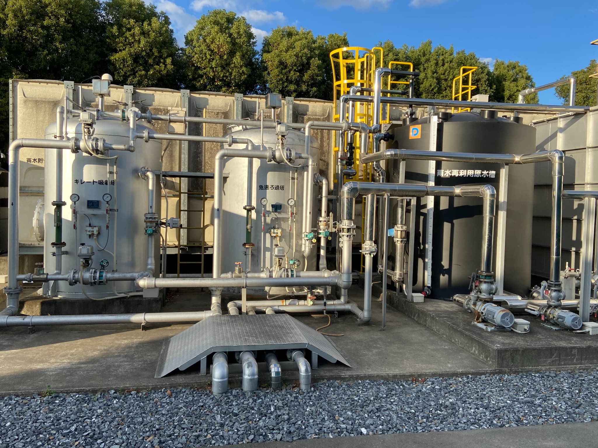 Reuse of treated rainwater